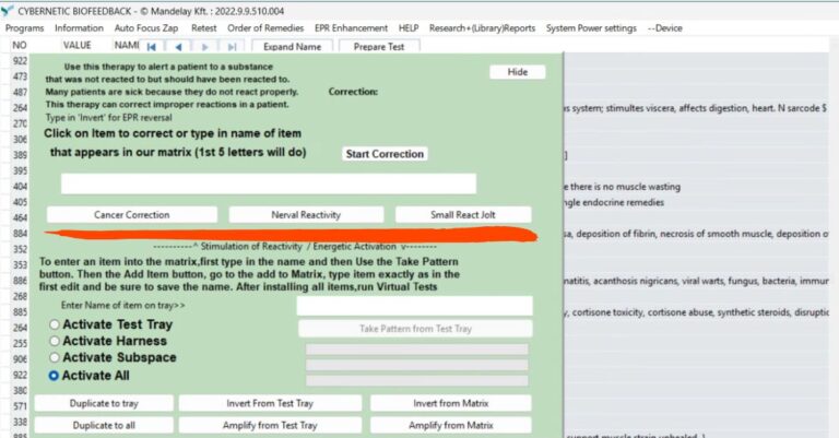 Painel Stimulate Reactivity